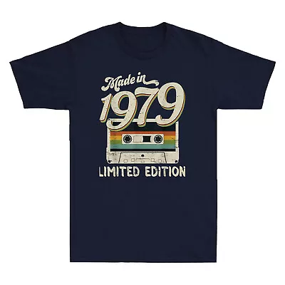 Buy Made In 1979 Limited Edition Cassette Tape T-Shirt Novelty Men's Cotton Tee Gift • 13.99£