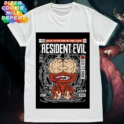 Buy Resident Evil Unisex Tshirt Licker Zombie Horror Survival Retro Gamer Fan Movie • 11.95£