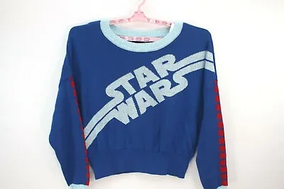 Buy Women’s Star Wars  Sweater Fuzzy Warm Lite Navy Blue XXL • 15.07£