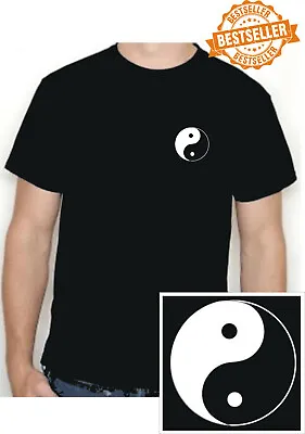 Buy YIN-YANG Tai Chi Chinese Symbol / Left Bre / T-Shirt / Taijitu / Therapy / S-XXL • 11.99£