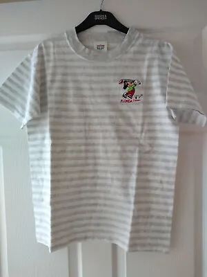 Buy Disney Florida MICKEY MOUSE Golf Grey Striped  T Shirt    Sz S/M.     41 Chest • 7.95£