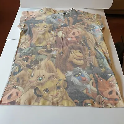 Buy Primark Disney Lion King Characters Collage T-Shirt Top Womens UK 12 Great • 5.99£