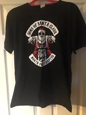 Buy Sons Of Anarchy Parody Christmas Tshirt Alternative Biker Size L • 0.99£