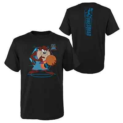 Buy Space Jam Tech Spine Taz Tune Squad A New Legacy Adult Looney T-Shirt Black • 27.59£