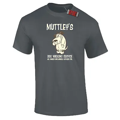 Buy Muttley T-Shirt Dog Walking Service Wacky Races Dastardly Unisex • 12.95£