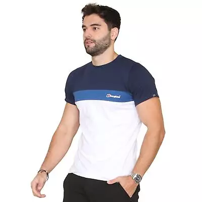 Buy Mens Berghaus Crew Neck T-shirt Plain Logo New Short Sleeve Cotton Shirt • 22.99£