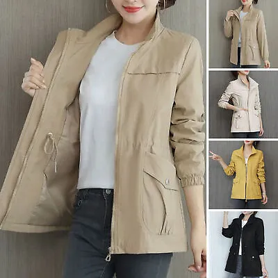 Buy Women Windbreaker Jacket Women Long Sleeve Jacket Stylish Women's For Autumn • 23.77£