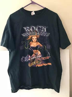 Buy 2005 Rock Never Stops Concert Tour Shirt Sz Lg Cinderella Ratt Firehouse  • 141.74£