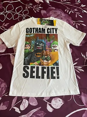 Buy Lego Batman Movie Gotham City Selfie T Shirt White Child Medium 7/8 NEW NWT • 10.43£