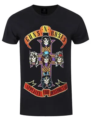Buy Guns N Roses T-shirt GNR Appetite For Destruction Men's Black • 16.99£