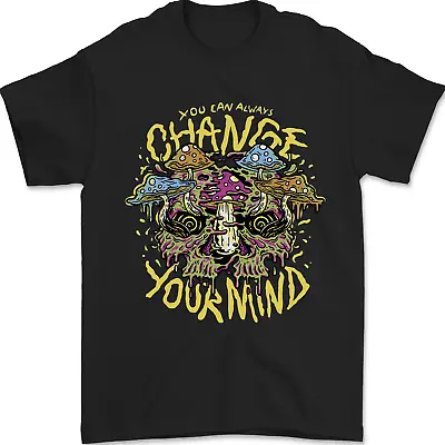 Buy Change Your Mind Magic Mushrooms LSD Mens T-Shirt 100% Cotton • 9.49£