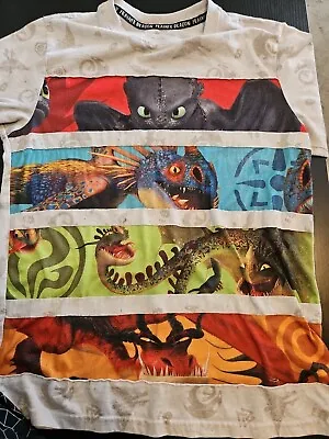 Buy How To Train Your Dragon Hidden World Youth Sz Large Graphic Print Shirt As Is • 3.35£