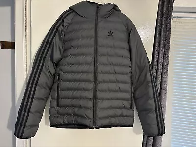 Buy Adidas Essentials Down Parka Jacket Winter Grey | Size S (Small) Men • 25£