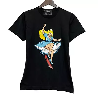 Buy Domrebel Womens T-Shirt Cinderella Princess Skate Rhinestone Black Canada Sz S/P • 121.23£