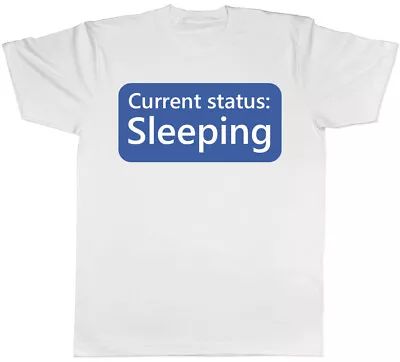 Buy Current Status Sleeping Mens T-Shirt • 8.99£