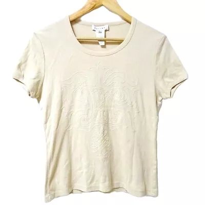Buy Auth CELINE - Cream Women's T-Shirt • 92.23£