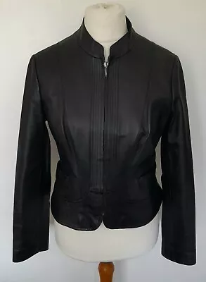 Buy NEXT - REAL LEATHER Jacket Black Size 12 - STUNNING • 54.99£