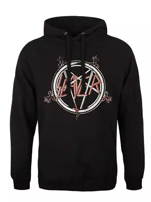Buy Slayer Hoodie Pentagram Pullover Men's Black • 32.99£