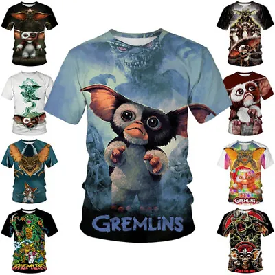 Buy Gremlins Destruction King 3D Womens/mens Short Sleeve T-Shirt Casual Tops Tee • 9.56£