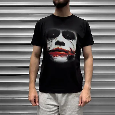 Buy BATMAN Joker Face Dark Knight SUICIDE SQUAD Gotham Arkham Asylum T Shirt Heath • 19.99£