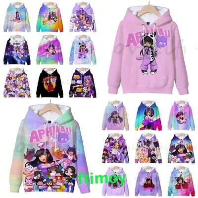 Buy Girls Aphmau Merch 3D Hooded Hoodies Sweatshirt Pullover Coat Jumper Tops Gift • 12.69£