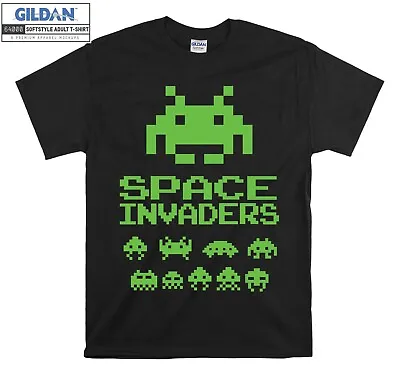 Buy Space Invaders Game Video T-shirt Gift Hoodie Tshirt Men Women Unisex E968 • 11.99£