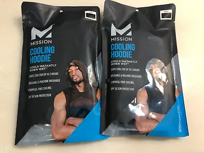 Buy Mission Cooling Hoodie Black Lot Of 2 NEW • 28.41£