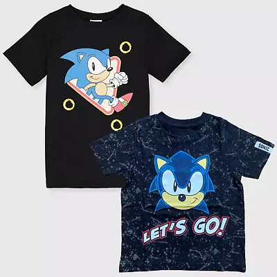 Buy Boys Girls Sonic The Hedgehog T-Shirt Top Gamer Tshirt Age 3 - 14 Years • 6.95£