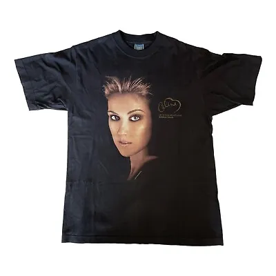 Buy Celine Dion Let's Talk About Love World Tour 1999 Blue Thunder Lite T-shirt M • 65£