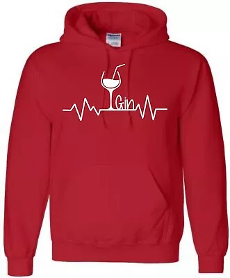 Buy Gin Heartbeat Funny Hoodie, Glamping Hoody, Camping Alcohol  Hooded Sweat • 20.99£