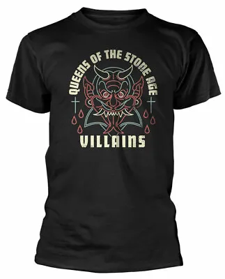 Buy Official Queens Of The Stone Age Villains Mens Black T Shirt QOTSA Classic Tee • 14.50£