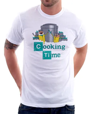 Buy Adventure Cooking Time Finn Jake Breaking Bad Walter White T-shirt 09847 • 13.95£