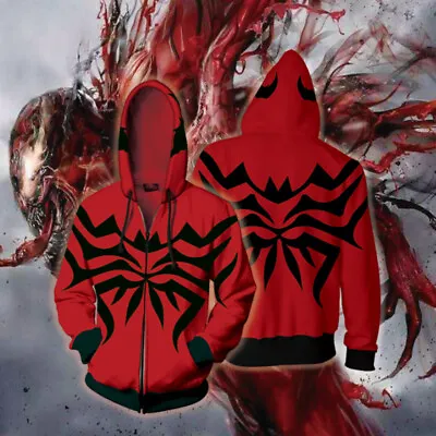 Buy Venom 2 Carnage Massacre 3D Hoodie Superhero Spiderman Sweatshirts Coat Costumes • 19.20£