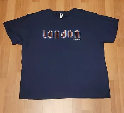 Buy London England T-shirt Souvenir Printed Souvenir Navy Multicolored Size M • 1.50£