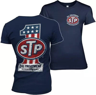 Buy STP American No. 1 Girly Tee Damen T-Shirt Navy • 28.83£