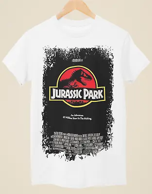 Buy Jurassic Park - Movie Poster Inspired Unisex White T-Shirt • 14.99£