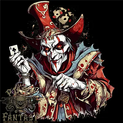 Buy Evil Joker Clown Demon Jester Mens Cotton T-Shirt Tee Top • 10.75£
