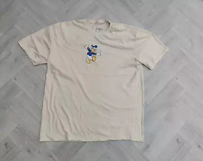 Buy Donald Duck Disney T Shirt Mens XLarge Beige Crew Neck Casual Tee • 7.98£