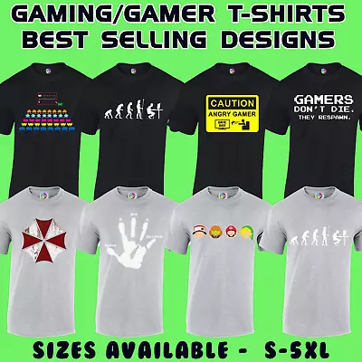 Buy Gaming T-shirts Video Gamer Designs Retro Classic Pc Console S - 5xl • 8.99£