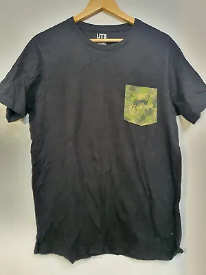 Buy Monster Hunter Shirt Mens Size Large Black Camo Pocket Shirt Video Game Nintendo • 13.91£