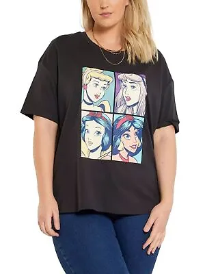 Buy Ladies Plus Size Disney Comic Princess Portraits T-Shirt - Sizes 18/20 - 30/32 • 8£