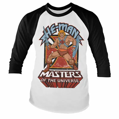 Buy Officially Licensed Masters Of The Universe- He-Man Baseball Long Sleeve T-Shirt • 9.99£