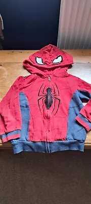 Buy Boys Marvel Blue Spider-Man Hoodie Zipped Jacket 6-7 Years 122cm • 1.99£