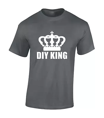 Buy Diy King Mens T Shirt Funny Joke Gift Idea For Dad Husband Grandad Top Present • 8.99£
