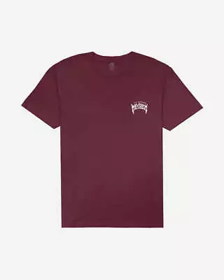 Buy LOST - Mayhem Designs Tee - Mens Short Sleeve T-Shirt - Maroon • 25.99£