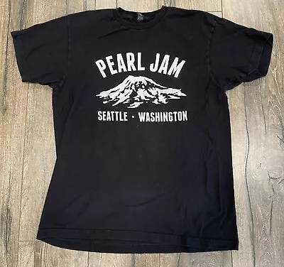 Buy Pearl Jam Ten Club Exclusive Mt. Rainier Large Black Shirt Seattle, WA • 28.90£