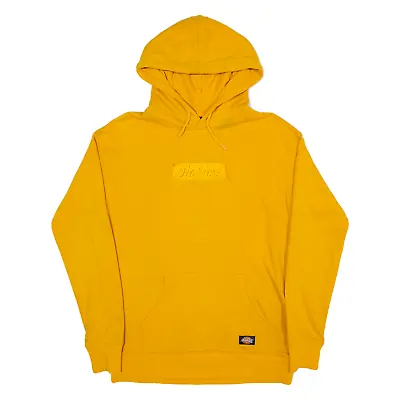 Buy DICKIES Workwear Box Logo Hoodie Yellow Pullover Mens XS • 9.99£