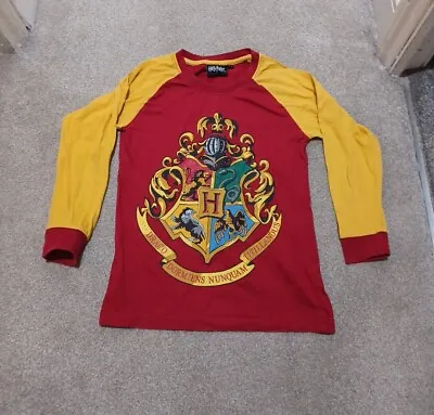 Buy Harry Potter Hogwarts Gryffindor Long Sleeve T-Shirt Top Age 7-8 Years Boys Girl • 3.99£