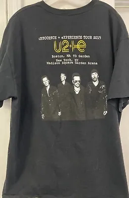 Buy U2 Innocence And Experience Tour Shirt Adult XXL 2XL Bono Band Black T-Shirt GUC • 9.44£
