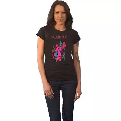 Buy Foo Fighters T Shirt Wasting Light 2011 European Tour Official Womens Skinny Fit • 16.95£